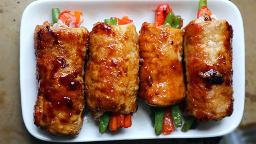 thịt lơn mật ong